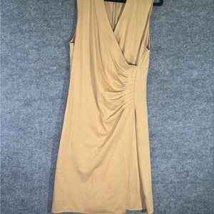 Ralph Lauren Tan Midi Dress